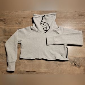 Medium Light Gray Born Primitive Cowl At The Half Moon Crop